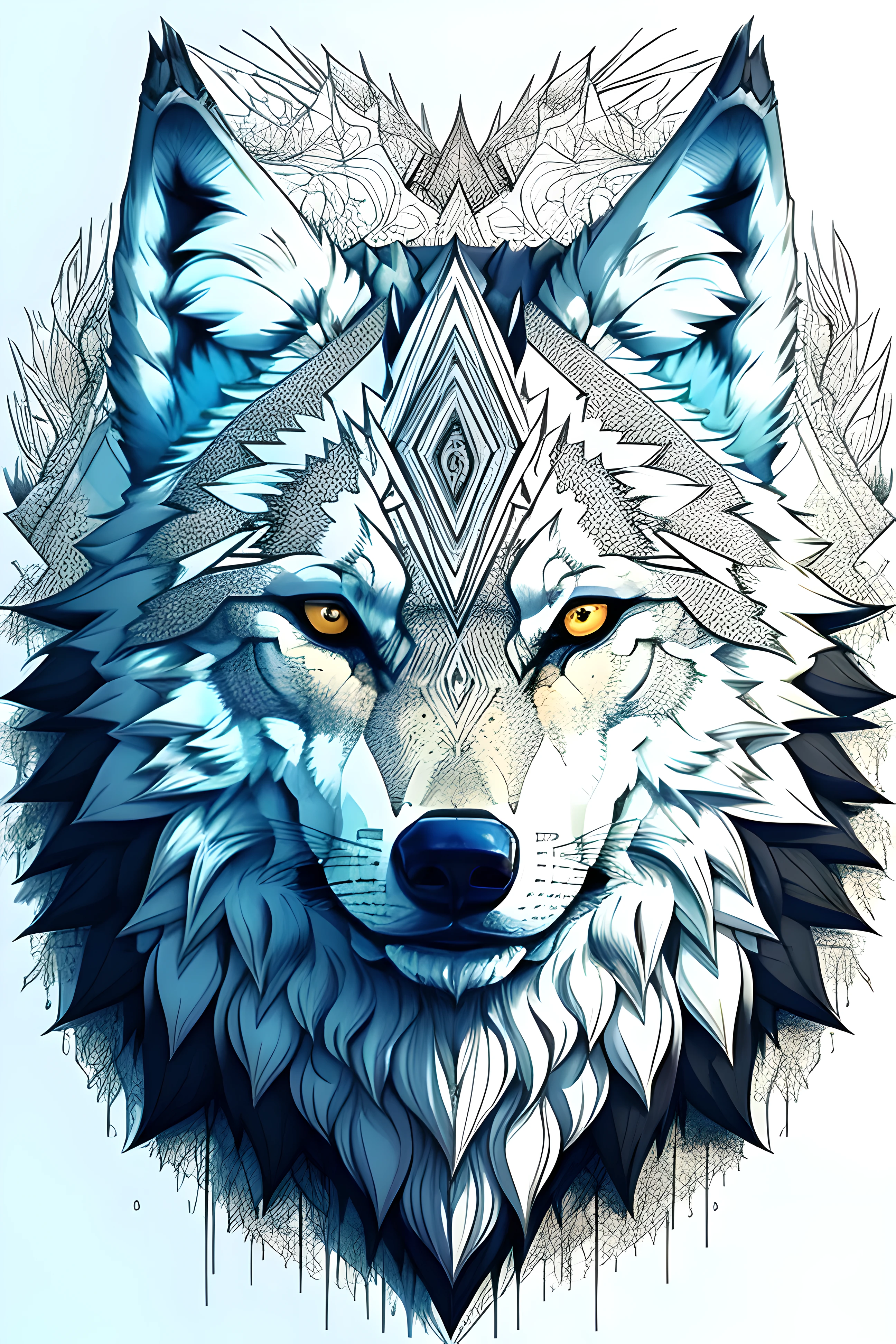 un dibujo para colorear con cabeza de lobo y patrones, lineart inspirado en Caspar Wolf, contraventana, surrealism, line art Dibujo para colorear, Dibujo para colorear, Dibujo para colorears, cabeza de lobo, cara de lobo hiper detallada, dibujado con photoshop, Coloring pages, lineal en negrita, alpha cabeza de lobo, highly detailed and hypnotic, with symmetrical head and eyes, cabeza y mirada al frente