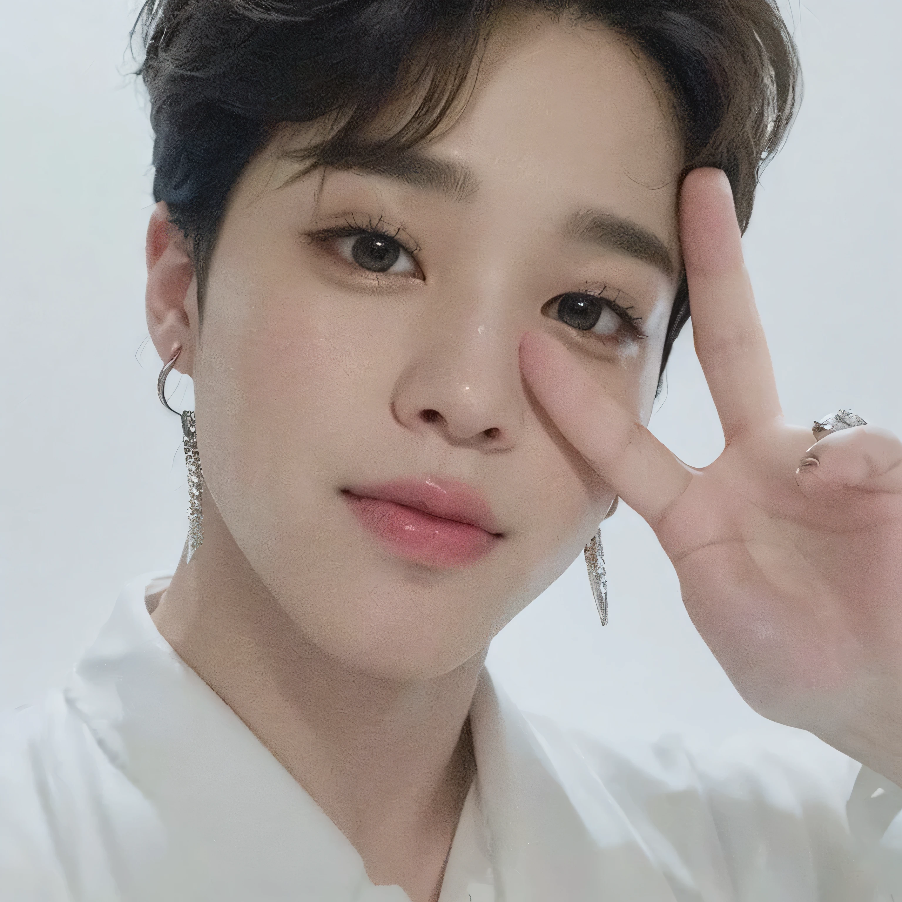 jimin do bts com rosto extremamente bonito e fofo