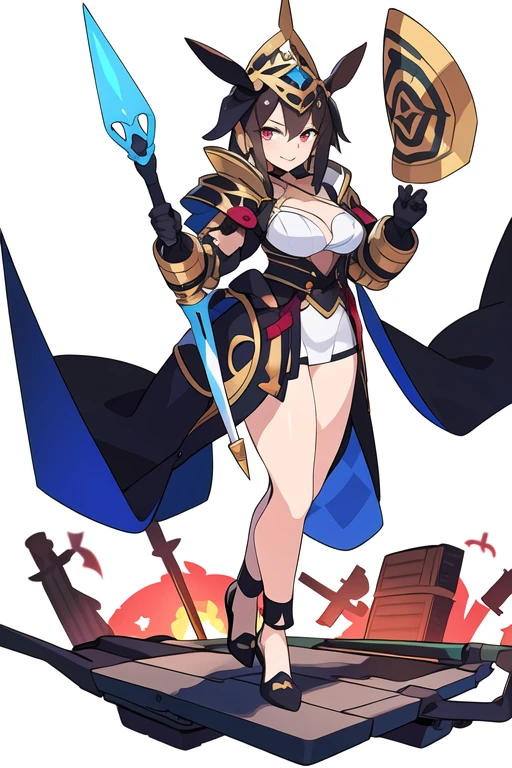 solo female, bra, (((white background))), fantasy outfit, standing pose,