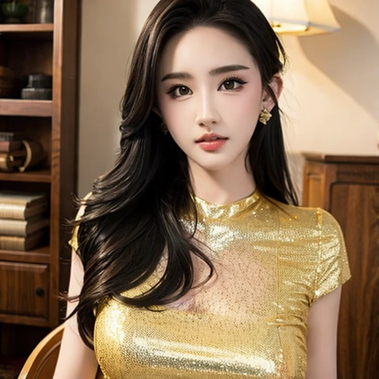 One Girl,First Person View, (masterpiece:1.3), High resolution, Very detailed, Very detailedな CG Unity 8k 壁紙, Realistic, photo-Realistic, RAW Photos, Beautifully detailed face, Pale skin, Realistic glistening skin, Detailed cloth texture, Detailed hair texture, Perfect body, Beautiful Face, Accurate, Anatomically correct, Highly detailed face そして skin texture, Natural neck length, (Beautiful Hそしてs), (Fair skin:1.2),Heavy chest, charm, Written boundary depth, (Perfect Anatomy:1.2), Accurate手足, Accentuate your cleavage, Camel Toe:1.21, (Highest quality:1.4), 32k resolution, High resolution32k UHD, (masterpiece:1.2)), (Improvement of quality:1.4), finely,Very detailed, Symmetrical eyes, (Wide Hips), Light shines in, Light and shadow are clear, Professional Cinema Lighting ,(Huge breasts:1.1), (Rear View)1.4, (Looking back at the audience:1.4), (Looking at the audience:1.2), (Acore Leggings:1.4), (Tight short acne length T-shirt BD dress)1.2, Toned body, Hourglass-shaped body shape, (Wide Hips) , (Full body with face visible)1.3,Long Hair,Straight hair,