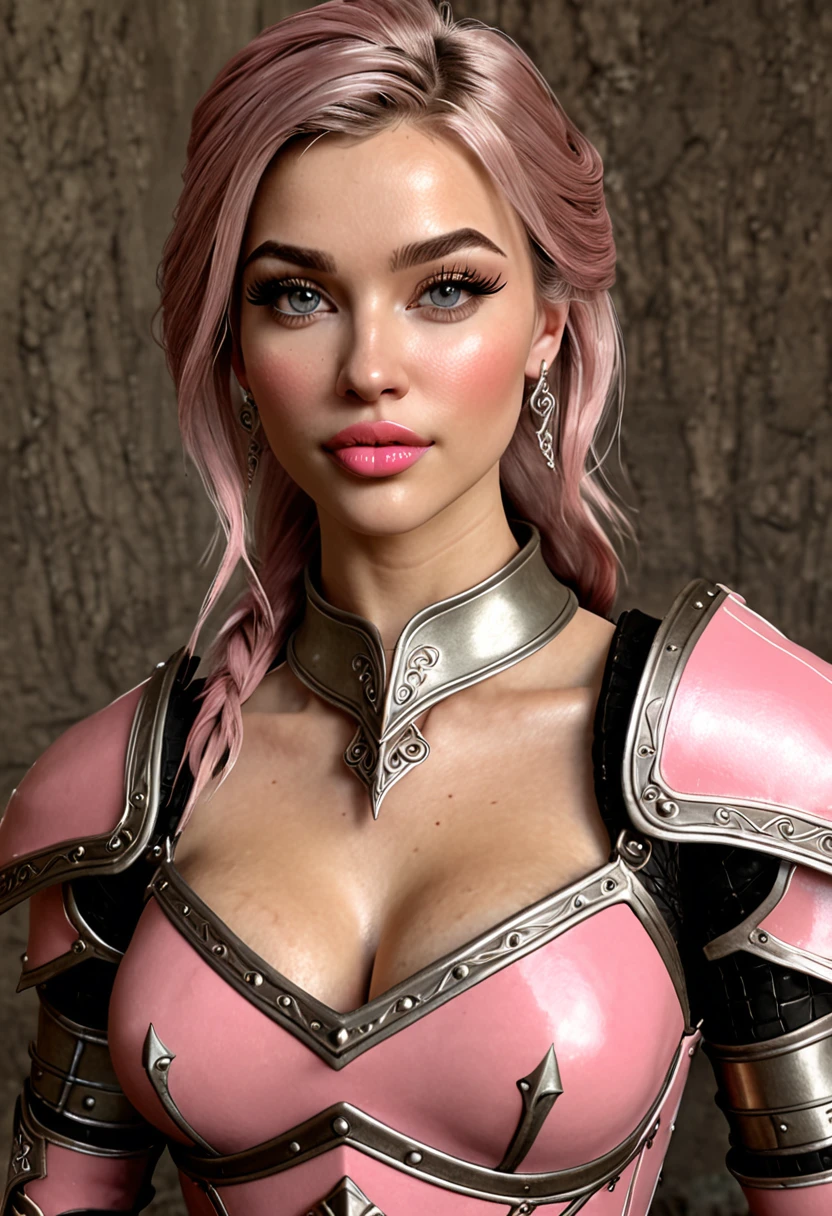 Hyper photo realistic picture perfect, nord , perfect face, high cheek bones, thin curved eyebrows, long luscious eyelashes, think eyeliner, eye shadow, natural tone makeup, pink cheek bone makeup, pale skin, lipstick, beautiful facial features, think curved lips, anglic armor, perky little breast, abs, slinder sexy body, slim waist, perfect hips, perfect ass, perfect legs, ultra realic skyrim armor, complete full body portrait,