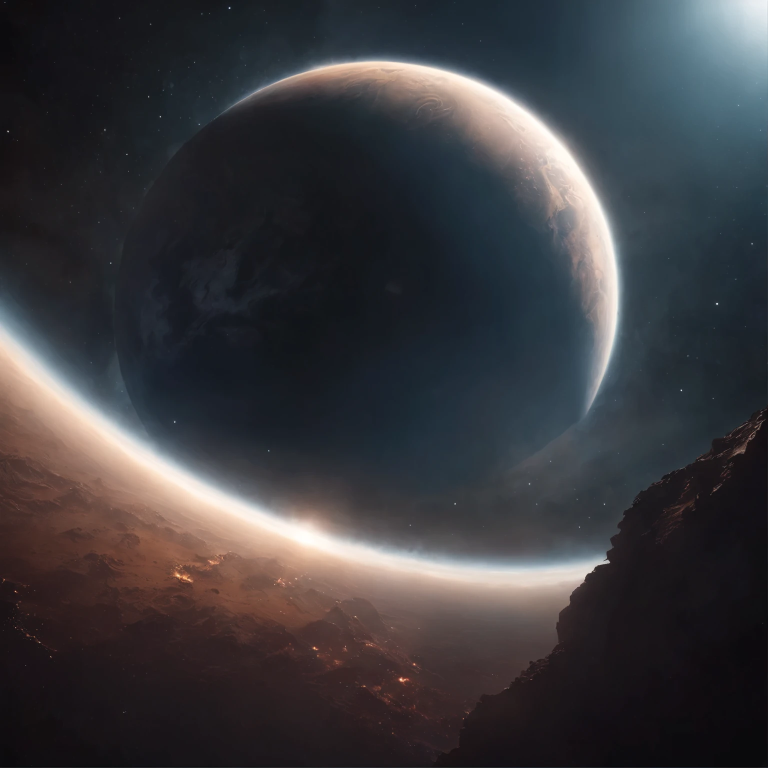 A planet implodes
