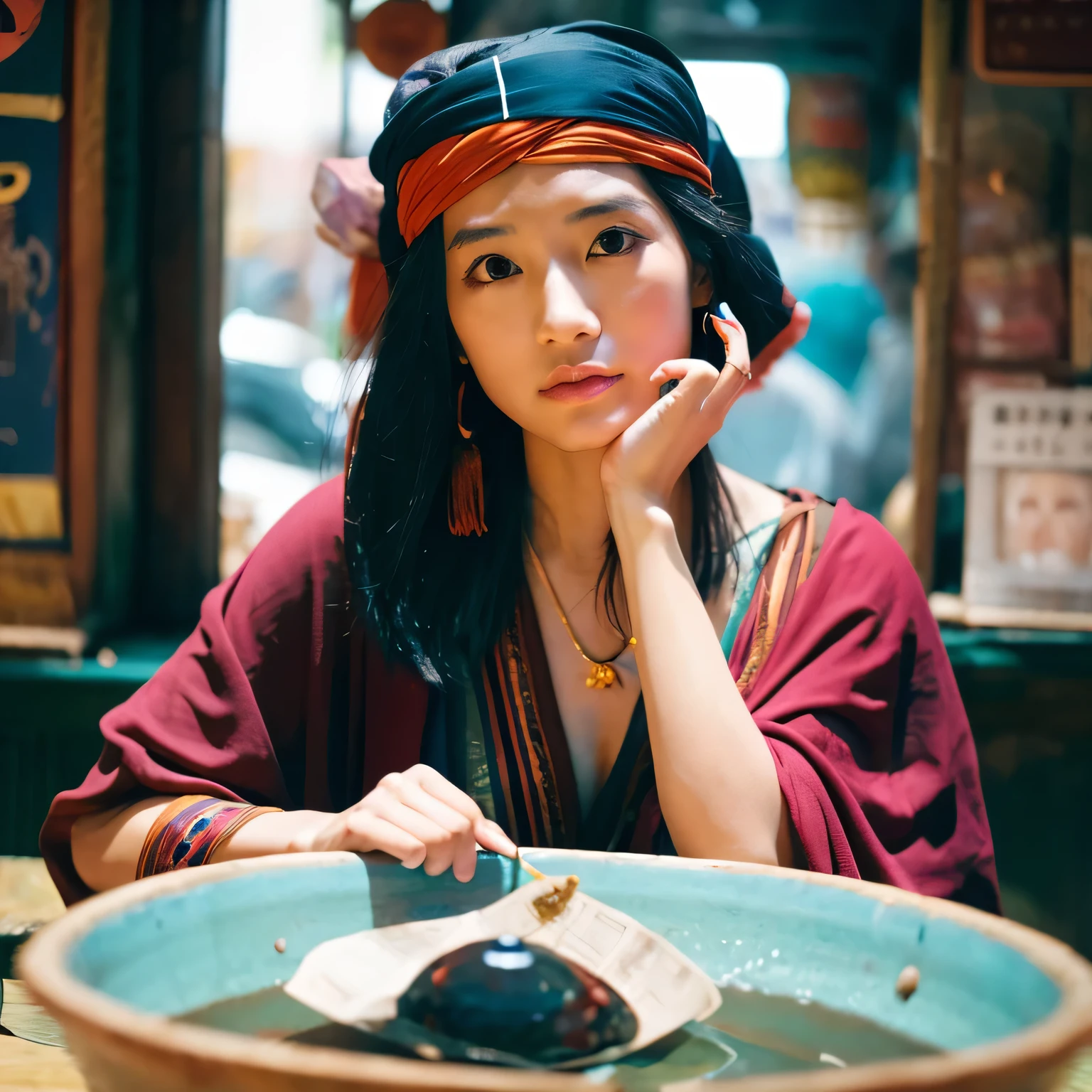 Looking straight ahead、fortune teller