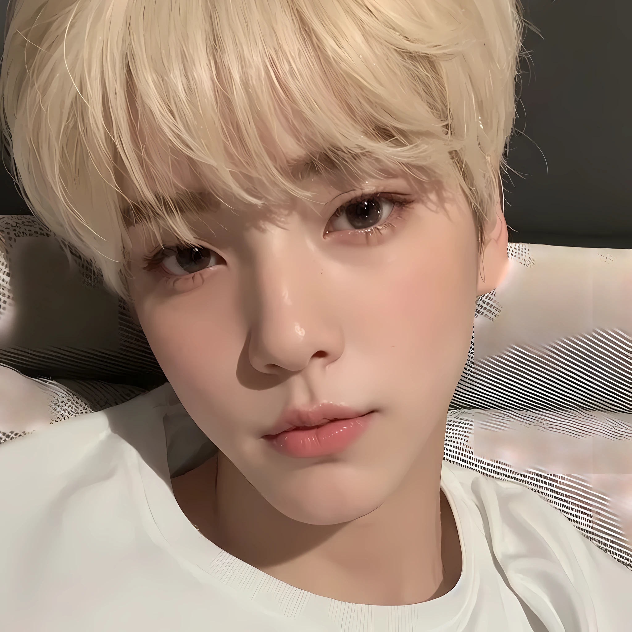 Ulzzang boy, ulzzang, Korean ulzzang boy, boy, cute face, cute eyes, cute, blonde hair, choi soobin, soobin from txt, choi soobin, soobin, small smile