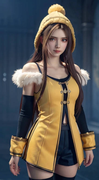 Young woman with yellow hair in fluffy clothes and a fluffy hat, Fantasy Characters art, Amazing character art, 壮大なFantasy Charactersアート, HD fantasy art, Magnificent and elaborate character art, Realistic fantasy art, Fantasy Woman, Epic fantasy art style HD, Fantasy Characters, Digital fantasy art), Fantasy style art, Detailed fantasy art, High quality fantasy art, Fantasy Costume, Digital 2D Fantasy Art
