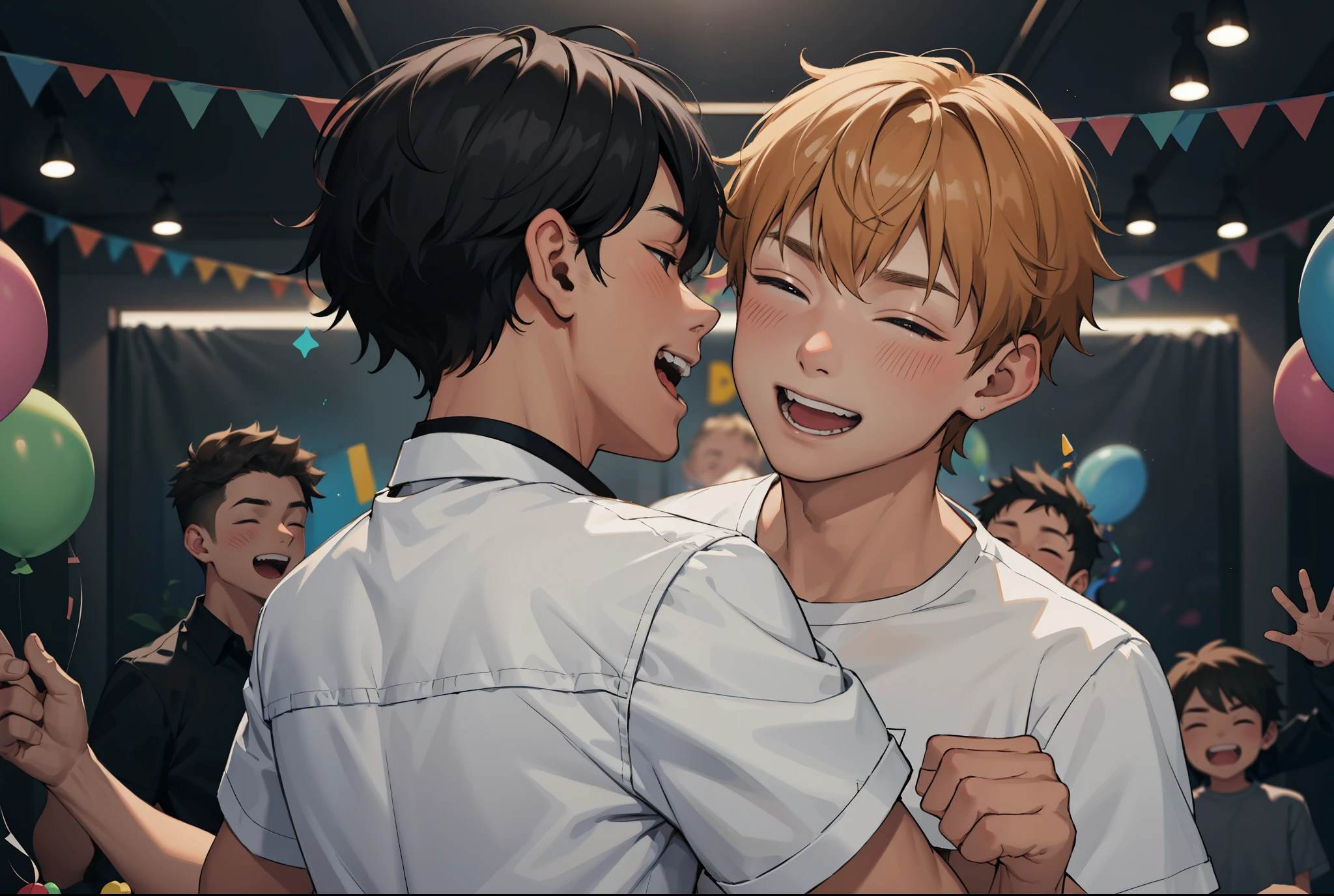 two 8 year old boys celebrate their birthday