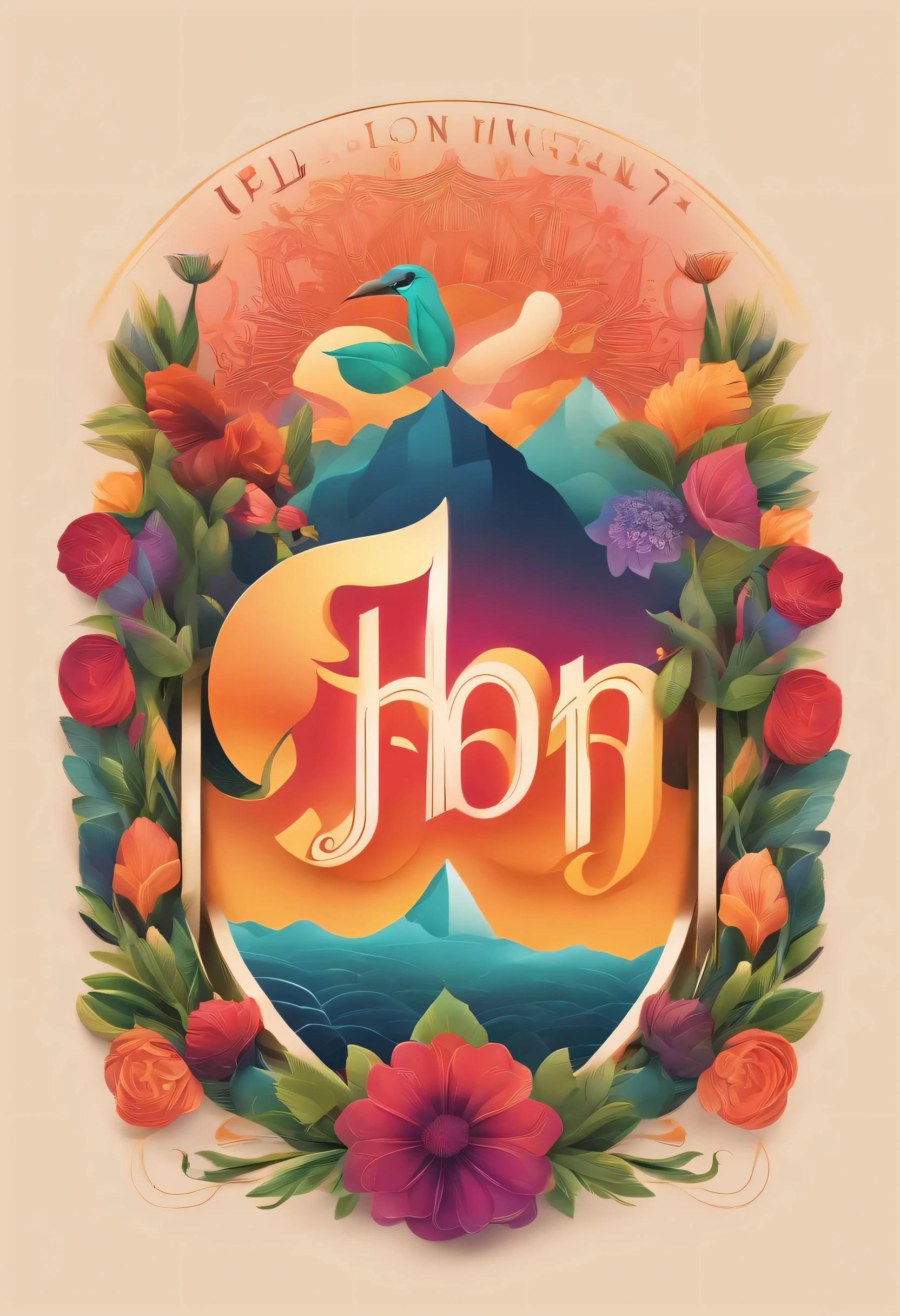 Logo for music album cover that says Jhon App