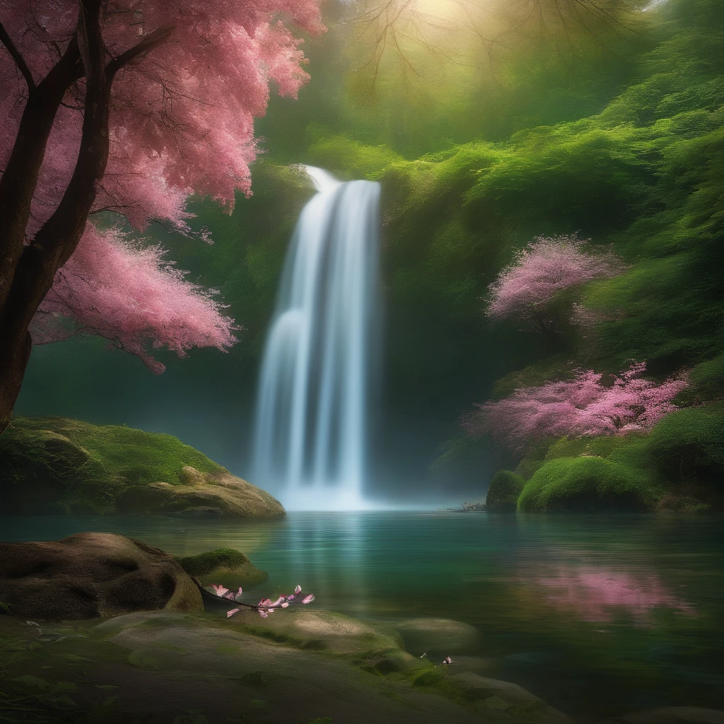 (best quality,4k,8k,highres,masterpiece:1.2), ultra-detailed, realistic:1.37, breathtaking scenery, vibrant colors, dreamy lighting, portraits, fantasy style, cinematic color grading, mystical atmosphere, ethereal quality, surreal, magical, serene garden, flower-filled landscape, cascading waterfall, lush greenery, blooming cherry blossom trees, tranquil pond, sparkling sunlight filtering through the trees, soft mist floating in the air, inviting path leading to a hidden corner, enchanted creatures blending into the surroundings, mysterious misty haze, intricate details of the garden, delicate petals in various shades of pink and white, brilliant pops of color from exotic flowers, gentle breeze rustling the leaves, peaceful ambiance, sense of tranquility and harmony, divine beauty, artistry in every stroke, poetic elegance, mesmerizing sight, intimate connection between nature and the characters, compelling storyline in their eyes, captivating expressiveness, whimsical and ethereal feel, emotional depth, captivating and heartfelt narrative, evoking a sense of wonder and awe, timelessness, artistic masterpiece that holds infinite stories to be discovered. Gay couple, love, asian young men with blonde hair.