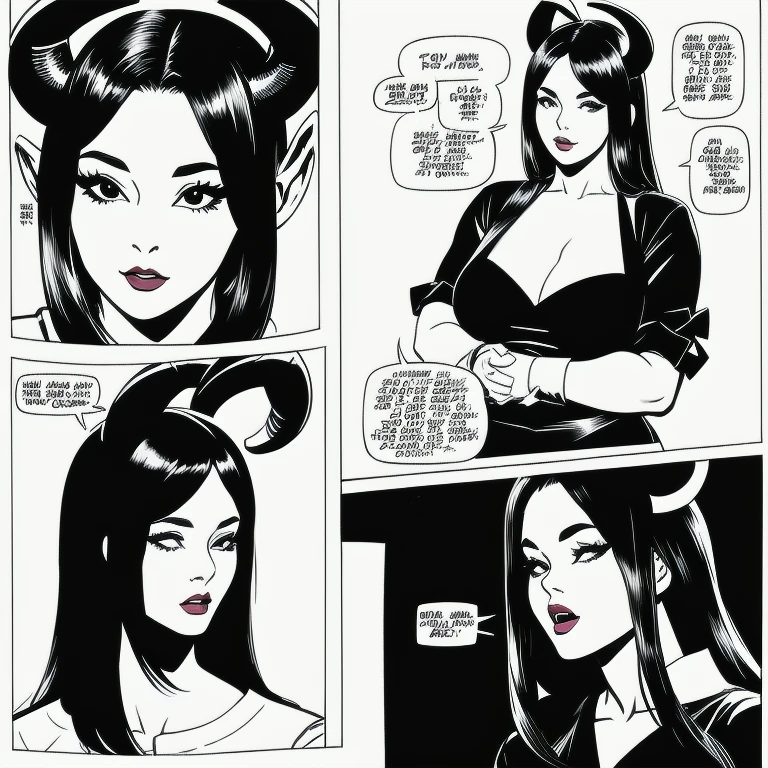Altamente detalhado, seductive erotic female with horns, camisa justa, (peituda, are so big that the shirt keeps bursting, cabelo vermelho), centrado no rosto, rosto focado, olhos intrincados,
