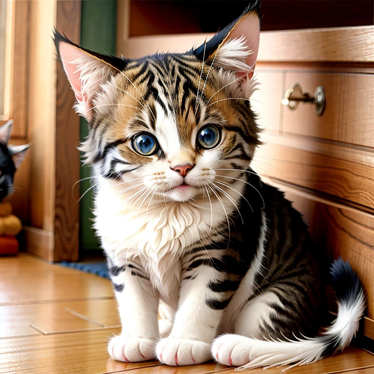 Cute  a cat