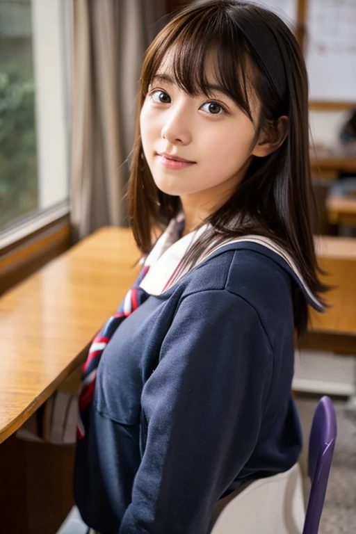 Nude of H-cup Japanese high school studen