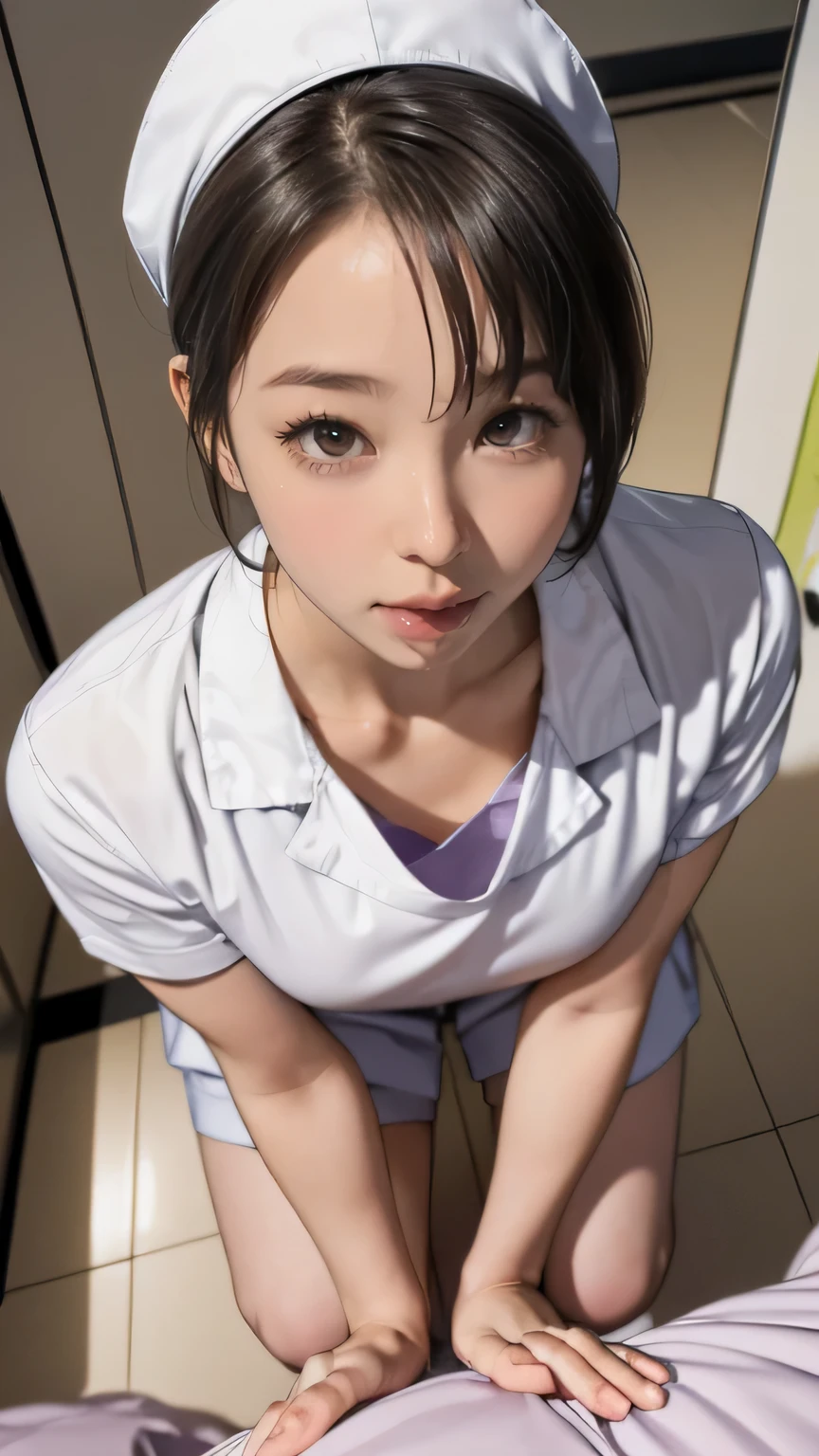 1girl, solo, white polo shirt, white sneakers, tennis wear, white miniskirt, masterpiece, best quality, realistic, hyper-detailed, (shiny skin, sweaty:1.4), absurd, looking at viewer, short black hair, brown eyes, slender, dynamic lighting, high resolution, sharp focus, depth of field, detailed eyes, sharp pupils, realistic pupils, (small breasts:1.6), (thick thighs:1.0), outdoor, sky