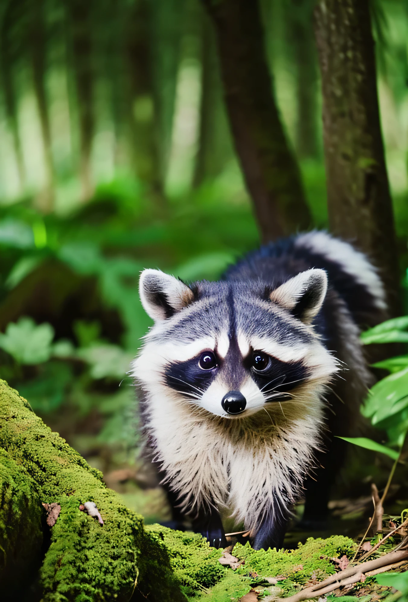 in the forest animal Raccoon