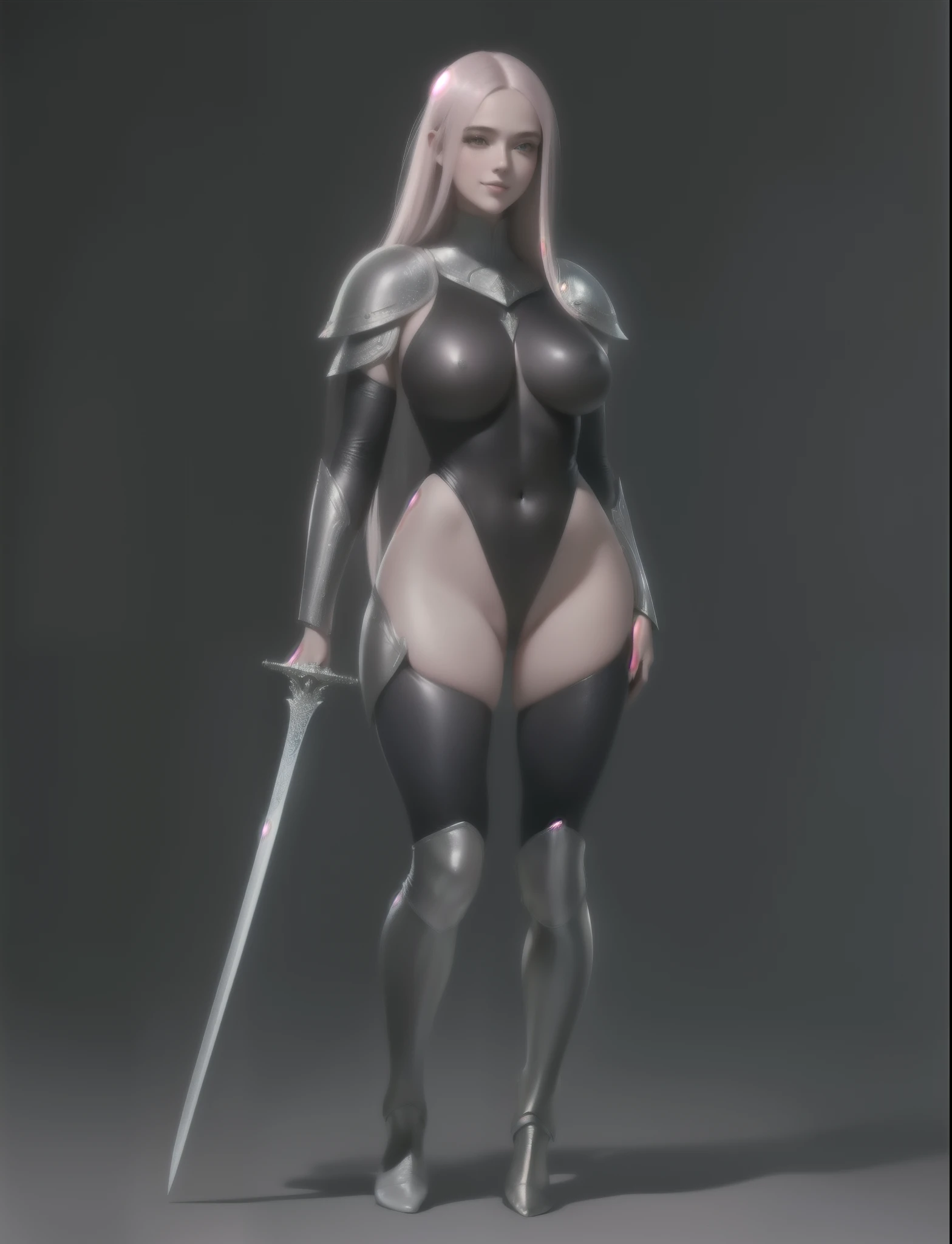 imagem arafed de uma mulher com uma espada e armadura, Claymore, inspirado em Li Chevalier, fundo do anime claymore, of a beautiful cavaleira, she is holding a sword, girl of the zodiac knights, garota de armadura, elfo princesa cavaleiro, alluring elfo princesa cavaleiro, beautiful cavaleira, cavaleira, uma guerreira loira sexy, portrait girl of the zodiac knights, ([cabelos longos]:1.8), (corpo todo:1.8), (full body standing image:1.8), (Parte superior do corpo para cima:0.3), (hyper realista:1.4), (realista:1.3), (pele com textura real da melhor qualidade), (O Anjo Guerreiro Celestial do Senhor: 1.6), Close Friends, (They're embraced:1.2),(Detailed iridescent bodysuit with beautiful fractal or marble design:1.5), (Lindo e delicado rubi, topaz, joias de esmeraldas e safiras:1.6), (Pernas abertas:1.4), (Vagina aberta:1.4), (sorriso obsceno:1.2), (atrevido:1.2), (imoral:1.2), (small breasts with beautiful raised pink areolas:1.5), (camel toe), (Expression of ecstasy:1.2), (fundo de natureza incrivelmente bonito:1.6), (18 anos de idade:1.5), (sexy e glamoroso:1.1), (A coquettish expression:1.6), (sorrindo sedutoramente:1.6), (corpo todo), (erotic pose:1.5), (Sobrancelhas espessas:1.2), (Grandes olhos roxos:1.2), (olhos ultra detalhados:1.4), (high resolution eyes:1.1), (textura de pele ultra detalhada:1.4), (Belo corpo tonificado:1.1), hair tie, (moist skin:1.1), (rosto sensual:1.5), ([cabelos longos]:1.8), (full body standing image:1.8), ([cabelos longos]:1.8), (corpo todo:1.8), (melhor qualidade, 4K, 8k, A high resolution, obra de arte:1.2), ((mudar)), ((18 anos)), ((female child)), (1 garota), ((mudarta)), (NSFW:1.5)