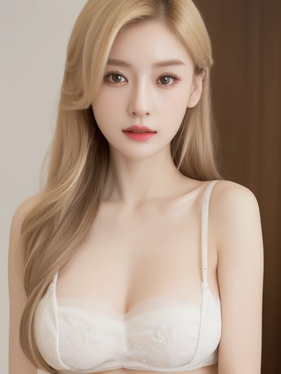 (realistic、masterpiece、Best Quality、8K、highres、white background, high resolution:1.3)、1 chubby girl:1.3)、 smile, ((((very very gigantic sagging breasts:1.3))))、looking at viewers, black lace bikini、pale white skin、very blond hair ,very pale skin, extremely pale blonde hair, ivory pale skin, very white skin, pale skin, very pale white skin, very pale white skin,white skin and pale porcelain, white and pale skin, fair and pale skin!!,  long blonde hair, looking at viewers、super fine face and eyes、long blonde hair、 ((full breasts:1.3)), indoor、 upper body、