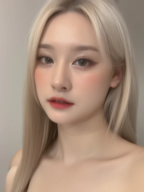 (realistic、masterpiece、Best Quality、8K、highres、white background, high resolution:1.3)、1 chubby girl:1.3)、smile, ((((very very gigantic sagging breasts:1.3))))、looking at viewers, black lace bikini、pale white skin、very blond hair ,very pale skin, extremely pale blonde hair, ivory pale skin, very white skin, pale skin, very pale white skin, very pale white skin,white skin and pale porcelain, white and pale skin, fair and pale skin!!,  long blonde hair, looking at viewers、super fine face and eyes、long blonde hair、 ((full breasts:1.3)), indoor、 upper body、