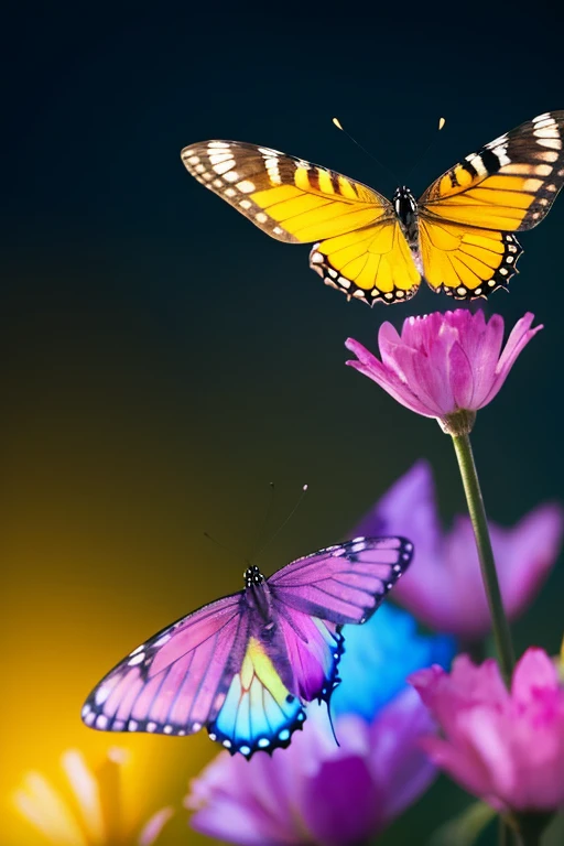 butterfly,colorful,Sparkling,Light