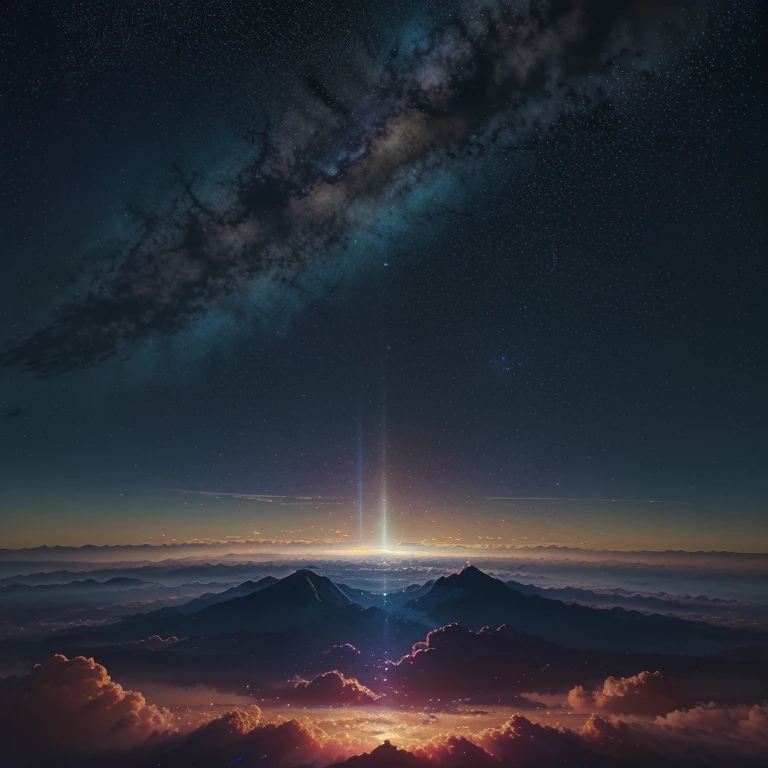 anime - escena de estilo de un hermoso cielo con una estrella y un planeta, cosmic skies. por makoto shinkai, Fondo de pantalla de arte anime 4k, Fondo de pantalla de arte anime 4K, fondo de pantalla de arte anime 8k, Fondo de pantalla animado 4K, fondo de pantalla animado 4k, Fondo de pantalla animado 4k, cielo animado, amazing wallpaper, fondo animado, planeta cielo en el fondo, fondo animado art