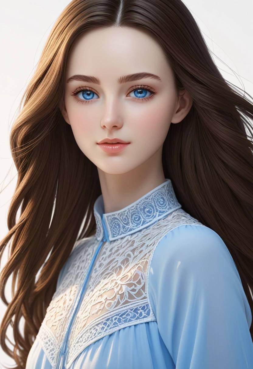 high quality, 最high quality, Realistic, RAW Photos, Realistic, Ultra-realistic 8K CG, Super detailed, High resolution, masterpiece, 1 girl, 18-year-old, Beautiful face of a woman, Soft Face, elegant, Long Hair, blue eyes, Light blue eyes, close, Intricate details, Detailed Texture, The finer details, Front Face , Natural female body, sexy, Very beautiful young woman&#39;s face,