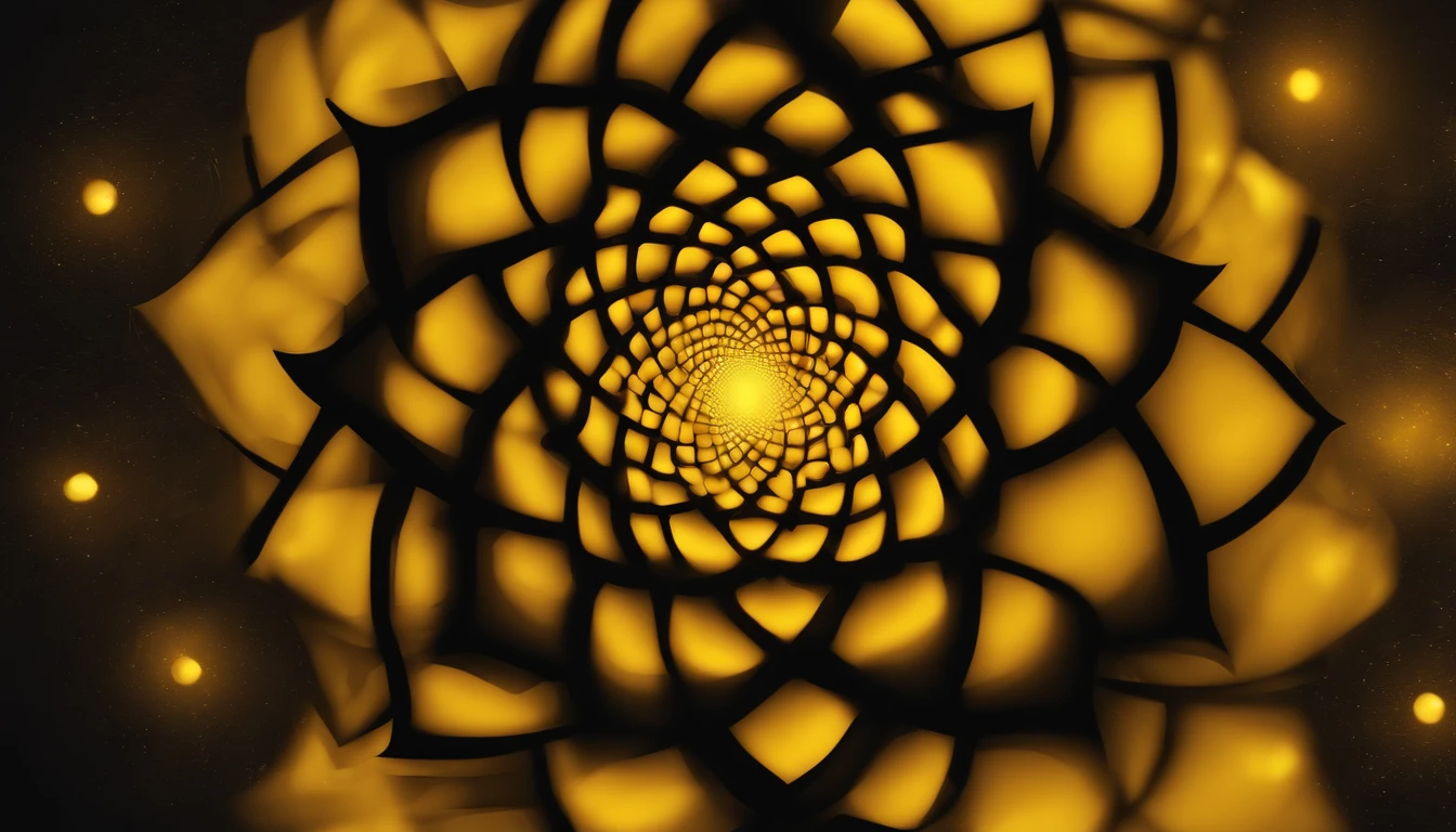 Arte do papel de parede, Papel de parede UHD yellow nuances uma deusa vista de penumbra representando o chakra do plexo solar wallpaper