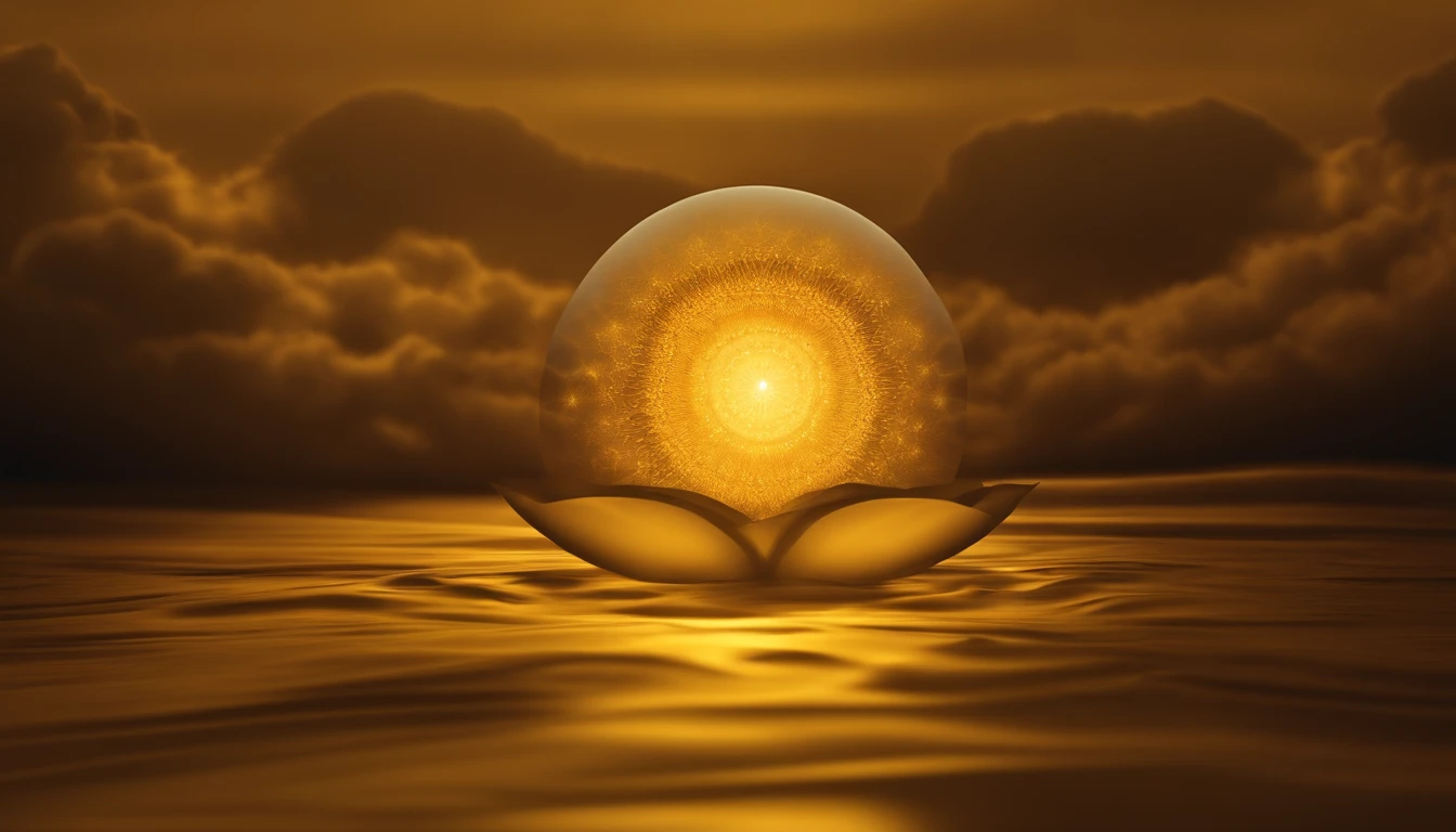 Arte do papel de parede, Papel de parede UHD yellow nuances  uma deusa vista de penumbra representando o chakra do plexo solar wallpaper 