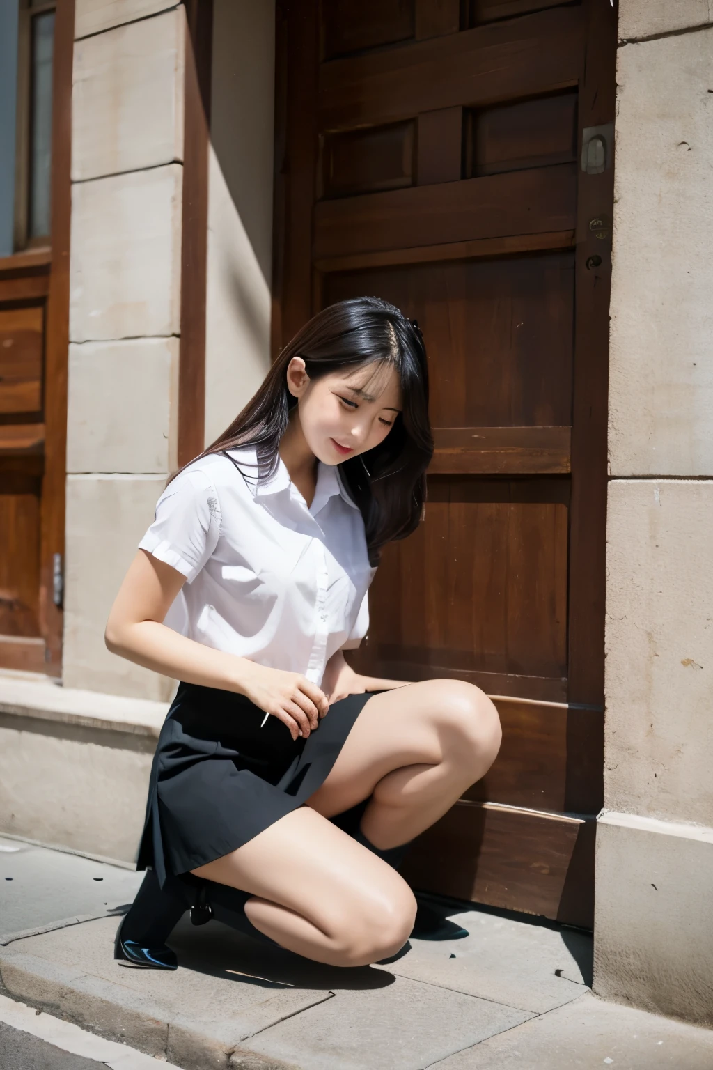 Above the knee skirt