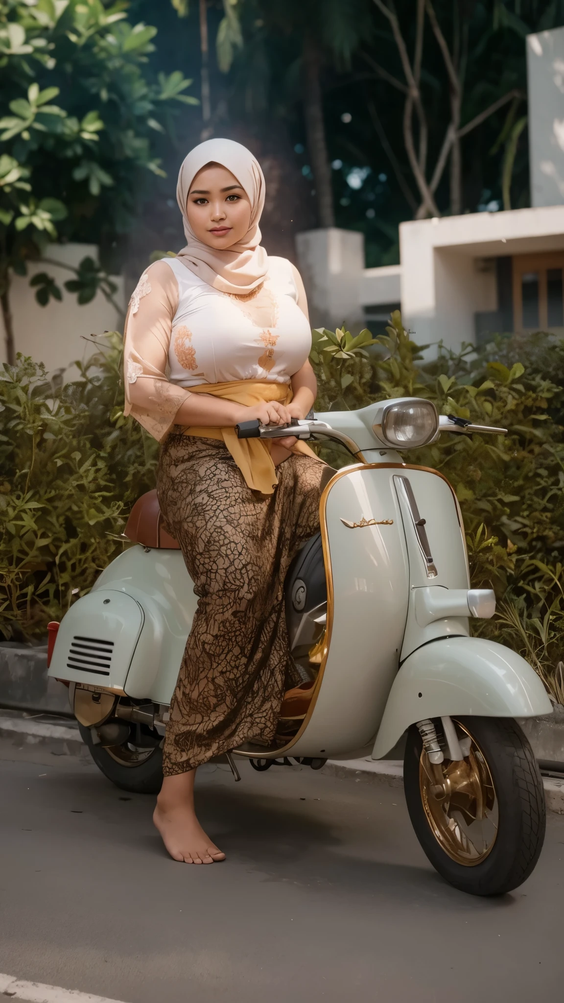 Indonesia woman. Plus size woman, plump woman,