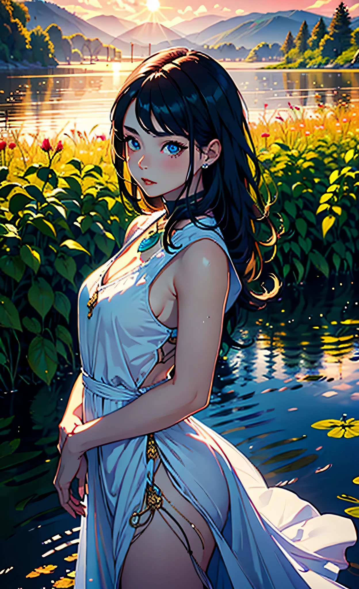 Best Quality, (Ultra-detailed, extremely details CG), ((Portrait)) Refine the following poem: Going up the green slope, Under the roof of the forest,
with slower, Soft stairs that leave the steepness of the mountain,
Eta、I looked for the innermost maze of them, Motion Proof
You can see the boobs,tits out,downbrouse, Nipples are visible
Matilda collecting flowers
Percy Bysshe Shelley