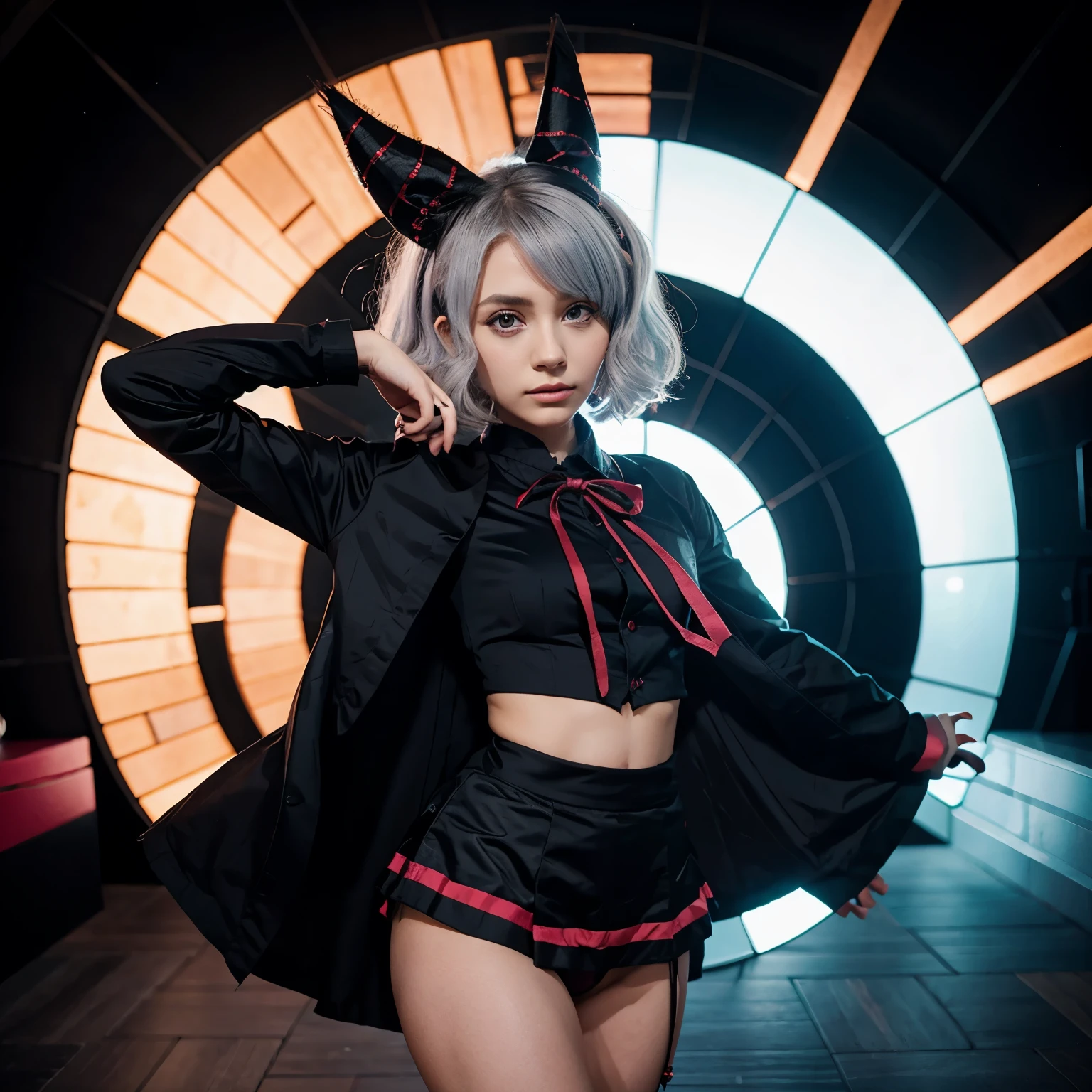 Charlie de hazbin hotel como un personaje de kimetsu no yaiba