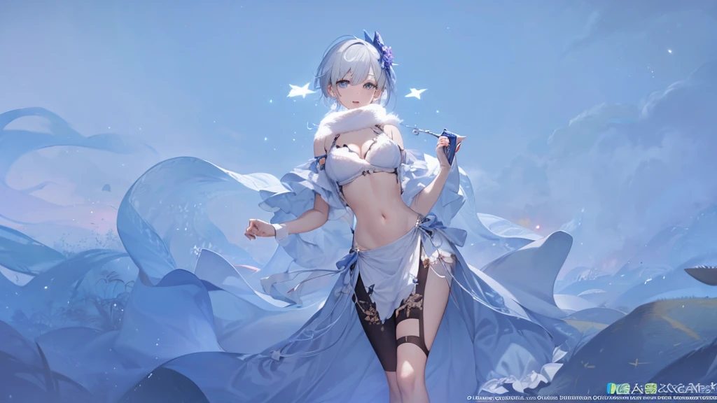 Ganyu、blush,smile、Usual clothes、Combat Uniform、Show me your armpits、Shoulder Bare、The clavicle is visible、Sexy thighs、Beautiful feet、Usual hairstyle、highest quality, High resolution, unity 8k wallpaper, (shape:0.8), (Beautiful and beautiful eyes:1.6), Highly detailed face, Perfect lighting, Extremely detailed CG, (Perfect hands, Perfect Anatomy),