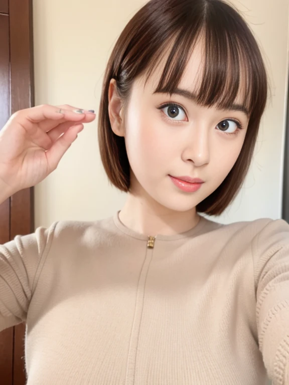 Salute to the camera、Accurate hands、Camouflage military uniform、Highly revealing、Wearing a medal、Japanese women,（whole body）、mini skirt、26 years old、 Very beautiful face,  Beautiful girls, Beautiful realistic face,  