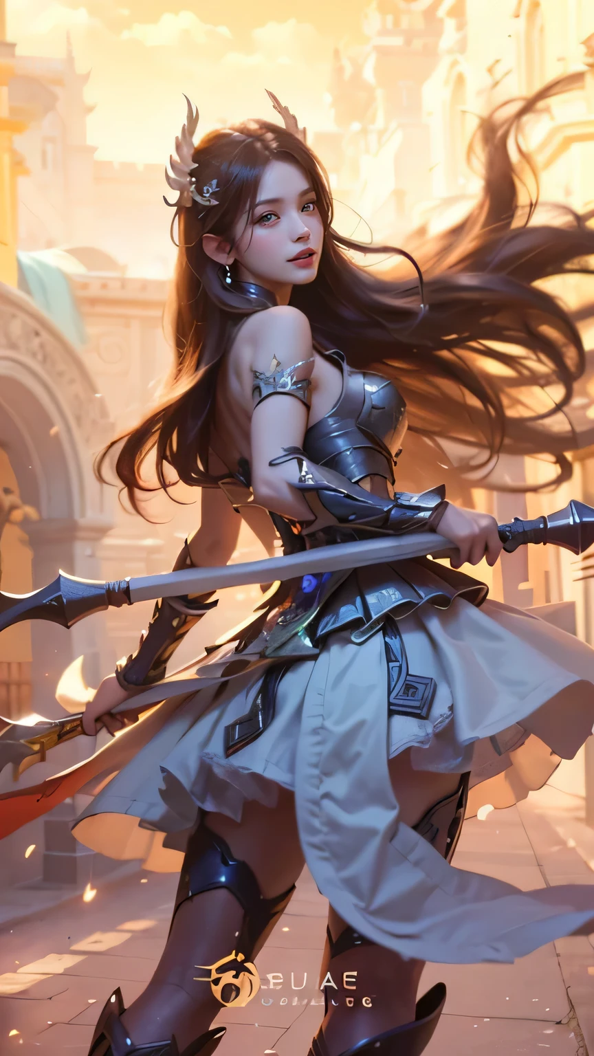 a close up of a woman wearing a red hood like a ruby ​​wearing a patch over one eye, shadowbringers cinematic, 4 k detail fantasy, a beautiful fantasy empress, game cg, xianxia fantasy, xianxia hero, 2. 5 d cgi anime fantasy artwork, cinematic goddess close shot, ruan jia and artgerm, wow 4 k detail fantasy, hyperdetailed fantasy character, (8k, RAW photo, photorealistic:1.25) ,( lipgloss, eyelashes, glosace, glossy skin, best quality, ultra highres, depth of field, chromatic aberration, caustics, Broad lighting, natural shading,) looking at viewer with a serene and goddess-like happiness, smile.