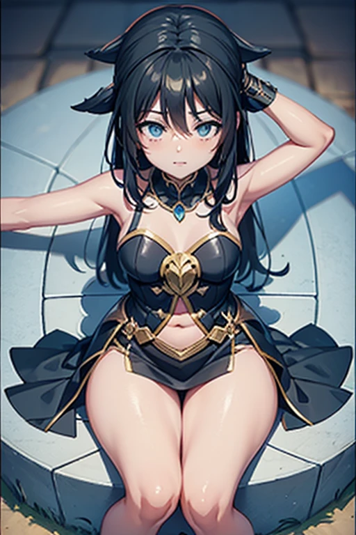 fantasy world, estilo isekai de anime, zona de comercio en la playa, estilo pixel art