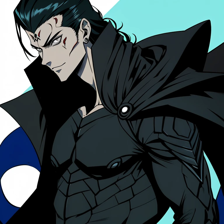 um close up de uma pessoa segurando uma espada em uma tempestade de raios, an epic anime of a energy man, dark supervillain, transformando-se em sua forma final, Tor, da Marvel, este personagem tem criocinese, Devilman selvagem de corpo inteiro, espantalho masculino poderoso, Gatilho Estilo de Arte de Anime, O reprodutor sombrio, chefe de fim de jogo, Berserk Skullknight Armadura Negra