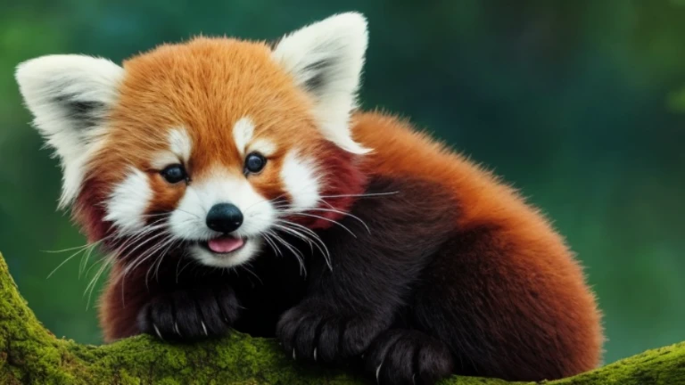Sleeping Baby Red Panda, Eyes almost closed,Adorable digital painting, Cute and intricate digital art, Fox, Cute and detailed artwork, Cute digital art, Cute Red Panda, Fantasy Red Panda Love, by ヤン・J, Lost to the Jazz in a tie, Cute 3D rendering, by Ryan Yee, Urop and Rostan, Cute artwork,