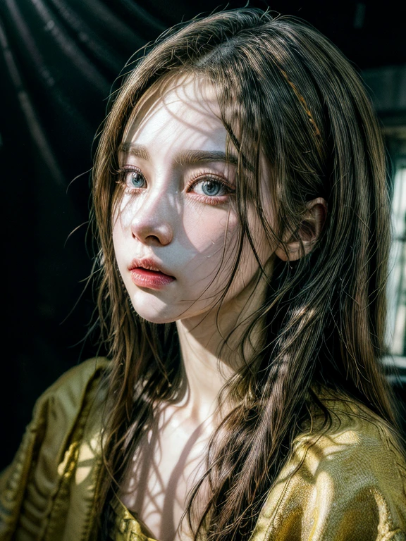 1girl standing,Masterpiece, realistic, ultra-detailed, highres, HDR, studio lighting, vivid colors, sharp focus, physically-based rendering, detailed brushwork, meticulous attention to detail, lifelike textures, intricate shadows and highlights, stunning visual impact.
