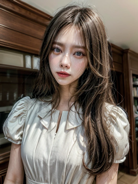 "((top-quality)), ((tmasterpiece)), (detaileds: 1.4), a women wearing worksuit,long dress, sharp detailed,