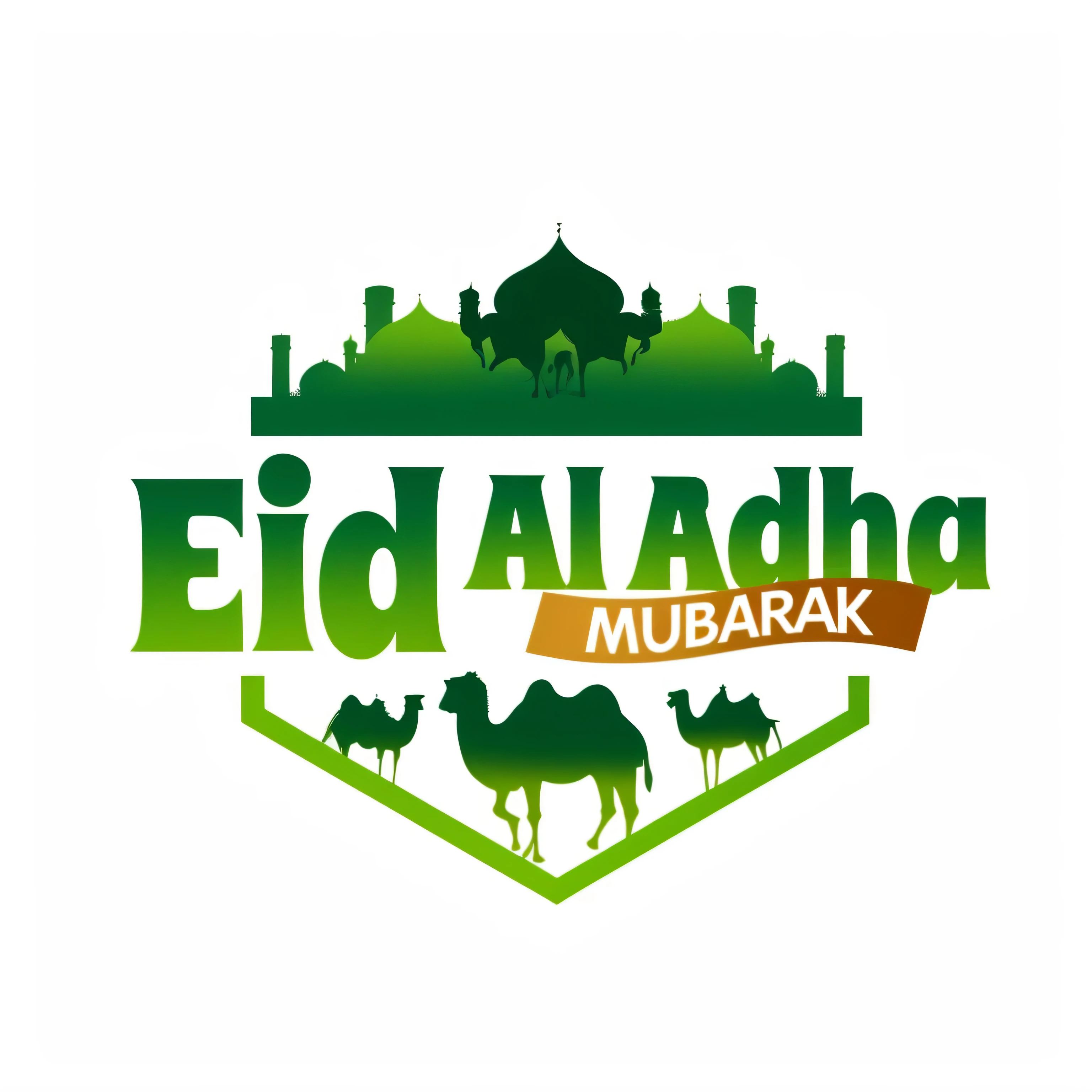 there is a picture of a camel that is in the middle of a picture, created in adobe illustrator, muira, mekka, 2d, 2 d, made in adobe illustrator, without background, 2 5 6 x 2 5 6 pixels, islamic, image, made with illustrator, ( land ), decoration, celebration, header text”, muzinabu, kubrik