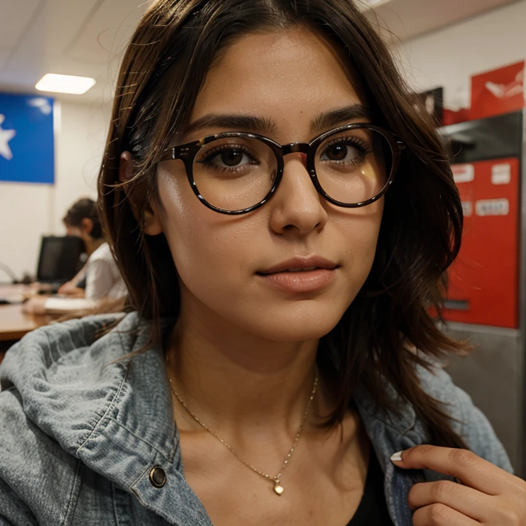 Chica con lentes