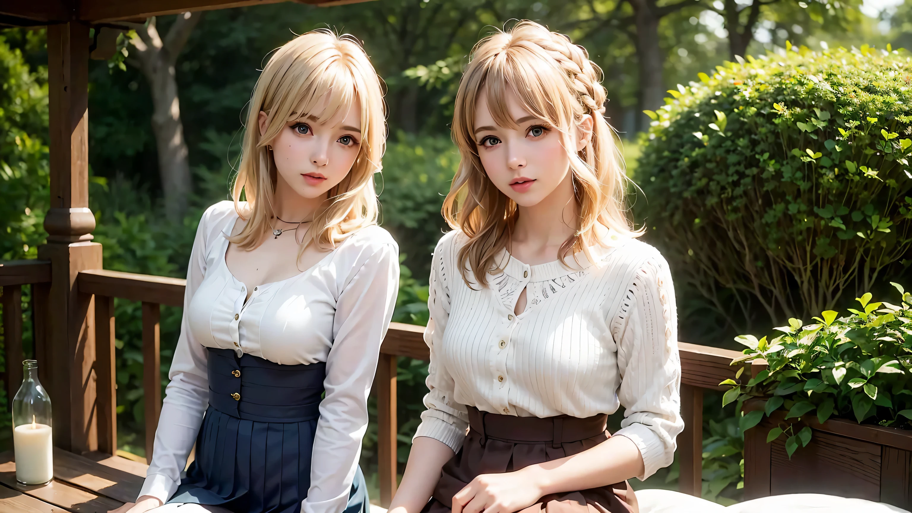 (masterpiece:1.2, highest quality), (realistic, photorealistic:1.4), beautiful illustrations, (natural side lighting, movie lighting), Depth of written boundary,
looking at the viewer, (face focus, Upper body), Front view, 1 girl, English, high school girl, 17 years old, perfect face, Cute symmetrical face, shiny skin,
(bob hair:1.7,blonde), asymmetrical bangs, Big eyes, droopy eyes, long eyelashes chest), thin,
beautiful hair, beautiful face, fine and beautiful eyes, beautiful clavicle, beautiful body, beautiful breasts, beautiful thighs, beautiful feet, beautiful fingers,
(beautiful scenery), evening, (bed room), (smile, Upper grade, open your mouth), (((Lift up your skirt and show your panties))),