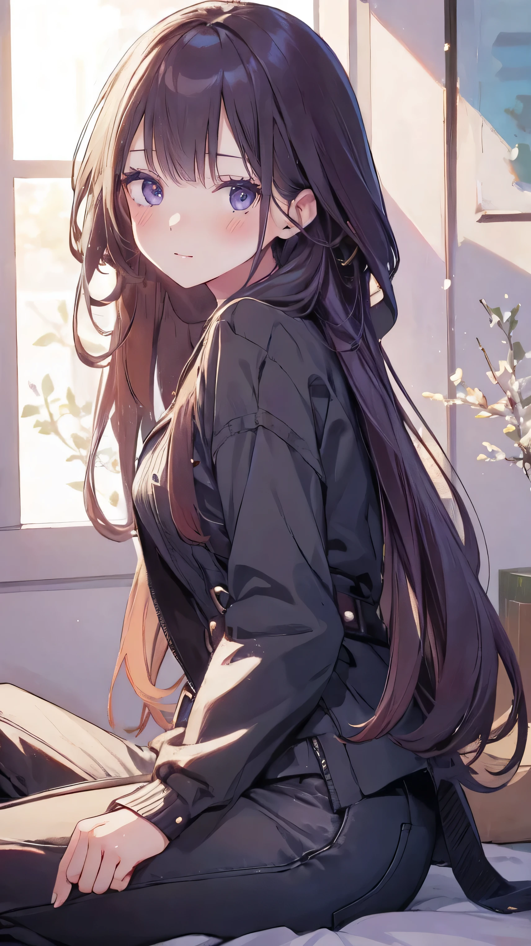 Masterpiece、Highest quality、highest quality、Shiny hair quality、Small face、Girl、Sitting、Super detailed, beautiful, wide eyes、Ultra-detailed, clear and beautiful faces、(cute illustration:1.2), High-resolution, ultra-detailed, best quality, embarrassed