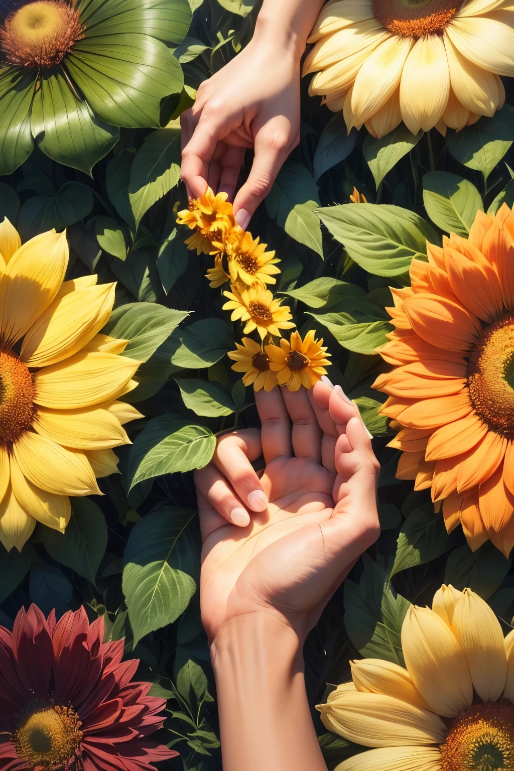 
The logo could feature a stylized image of a hand reaching upward, symbolizing empowerment.

Above the hand, there could be a radiant sun, representing appreciation and positivity.

Surrounding the hand and light, subtle but impactful accents like petals could be incorporated, symbolizing growth and flourishing.

The colors could be warm and inviting, such as shades of gold, orange, and green, to evoke feelings of empowerment, appreciation, and vitality.