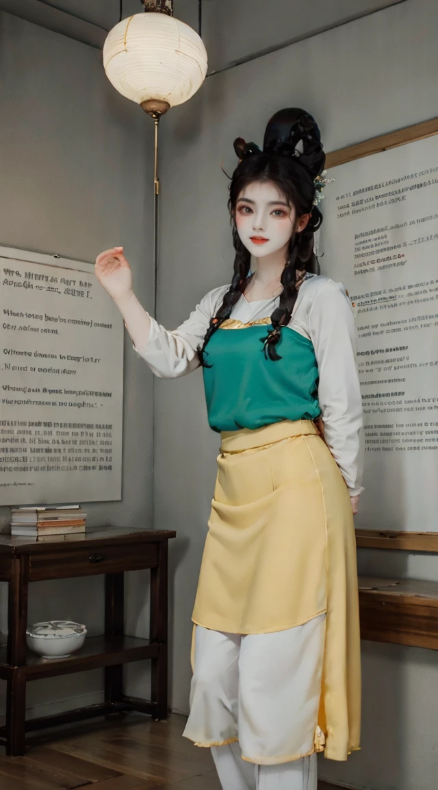 (best quality,4K,8k,high resolution,masterpiece:1.2),Super detailed,(Practical,photoPractical,photo-Practical:1.37),Nezuko Kamado,Sexy teacher,Beautiful and delicate eyes,Beautiful and delicate lips,Long eyelashes,Long black hair,fit,cleveage,Revealing clothes,Short skirt,Suggestive underwear,Confident Posture,Teaching sex education,Classroom environment,blackboard,Books and papers,Students focus on,Expression of involvement and interest,Dedicated and professional teaching,Educational posters on the wall,Bright colors,Studio Lighting,soft warm tones,Warm and welcoming atmosphere