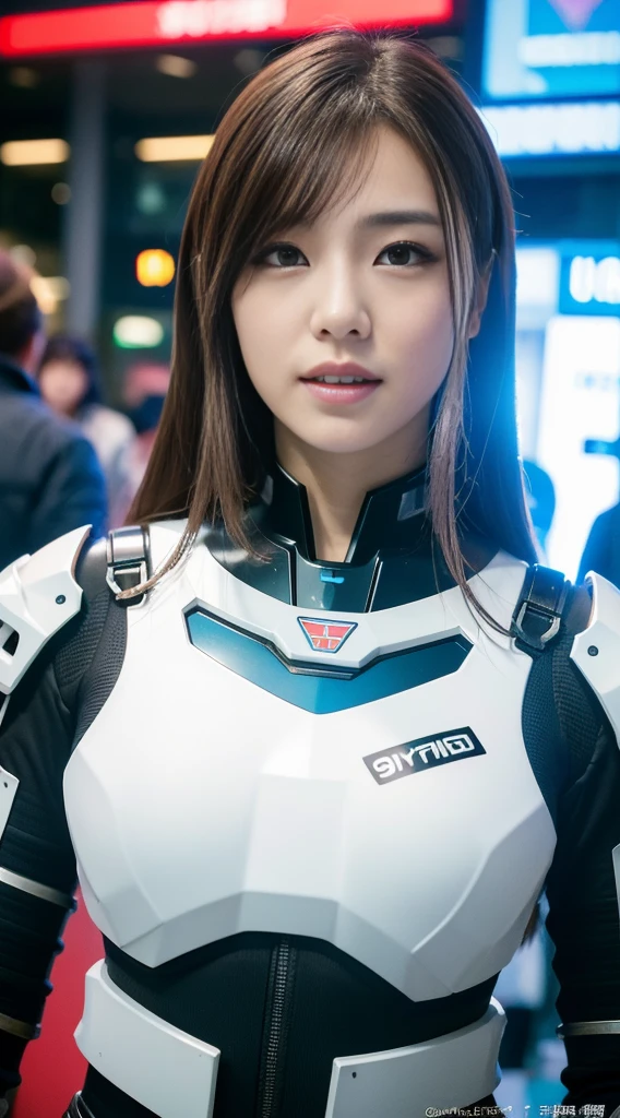 (Best Quality, 8k, 32k, Masterpiece, UHD: 1.3), (Pictures of Japan Attractive Women), (Cyberpunk: 1.4), (Realism: 1.4), (Best Quality: 1.0), (Super-Resolution: 1.0), 8K, RAW Photos, (Masterpiece: 0.2), Ultra Detail, One Girl, ((Big: 1.4)), (Long Wavy Hair), Abs, Perfect Body, Ultra Detailed Face, Detailed Lips, fine eyes, double eyelids, pajamas, ((excited: 1.5)), ((areola slip)), (((in estrus)), (()) sexy girl, big, beautiful asian girl, gorgeous chinese model, phenomenal beauty, mecha cyber armor girl, white mecha, female mecha, mechanized valkyrie girl, beautiful white girl cyborg, armor girl, sci-fi woman wearing sci-fi military armor, white futuristic armor, gorgeous female paladin, mechanized soldier girl, 50mm lens, f1.,