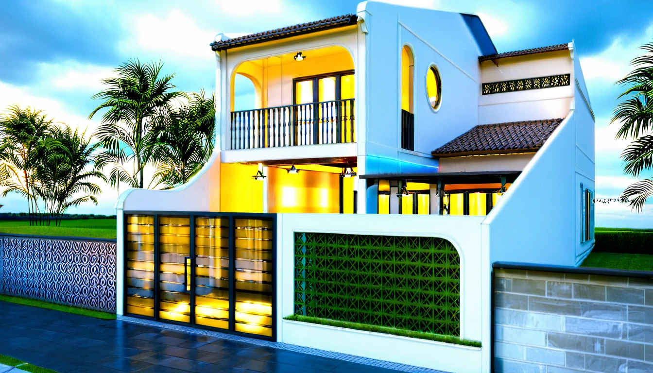 exterior house, contemporary style, white wall, wood wall, wood door, glass window, (realistic:1.2), Masterpiece, high quality, best quality, authentic, super detail, outdoors,road,pavement, grass, trees, sky, cloud, (daylight:1.1)
