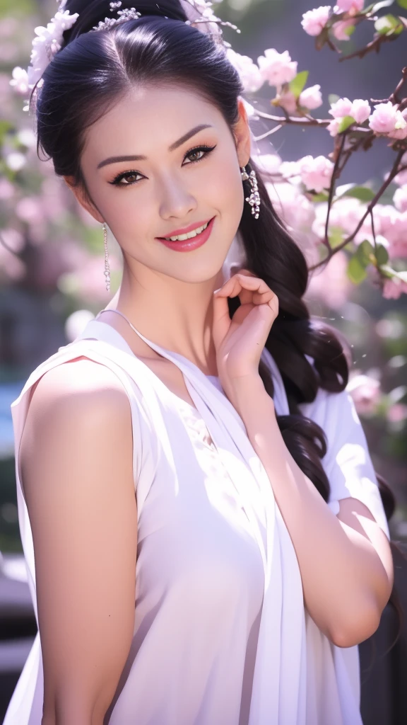 1girl, in the dark, deep shadow, pretty korean sensual mature nude dancer girl ,(very sexy slender fit-muscled body:1.3), ((looking at viewer)),(big smile:1.3), (night, (neon sign), (blurry background), damp, cleavage, midnight,pretty girl, white diamond jewelry, clear eyes, (pale skin), face forward, (big eyes) , Super round breasts Under dress, medium breasts, Stylish poses, various shot angle , facing front , frontal to camera