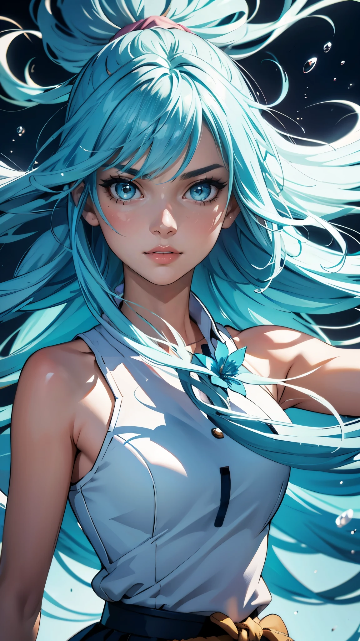 1个Giant Breast Girl,（Pink fashion T-shirt：1.9），(Colorful iridescent hair: 2.8), (all colors of the rainbow: 1.8),(((((Vertical painting：1.6))), （Painting：1.6），Front, Comics, Illustrations, picure, largeeyes, Crystal clear eyes,（ rainbow color gradient high ponytail：1.7）, Exquisite makeup, Closed mouth,(Small Fresh: 1.5),(Wipe Chest: 1.6) ，Long eyelashes, white off-the-shoulder T-shirt, White Shoulder Shirt，Looking at the audience, watery big eyes,, colored splashing, （Solo：1.8）, colored splashing, Color explosion, Thick Paint Style, Messy lines, ((Shining))，(Colorful),, Thick Paint Style, (Splash) (colored splashing), Vertical painting, Upper body, paint splatter, Acrylic Pigment, Gradient, Paint, Highest image quality, Highest quality, Masterpiece, Solo, Depth of field, facepaint, Colorful clothes, (elegant: 1.2), Gorgeous,Long hair, Wind, (elegant: 1.3), (petals: 1.4)，(((Masterpiece))),(((Best quality))),((Ultra-detailed)),(illustration),(Dynamic Angle),((Floating)),(Paint),((Disheveled hair)),(Solo), Best quality, Masterpiece, High details, High quality, Best quality, A high resolution, 16k,（The background is white：1.6）
