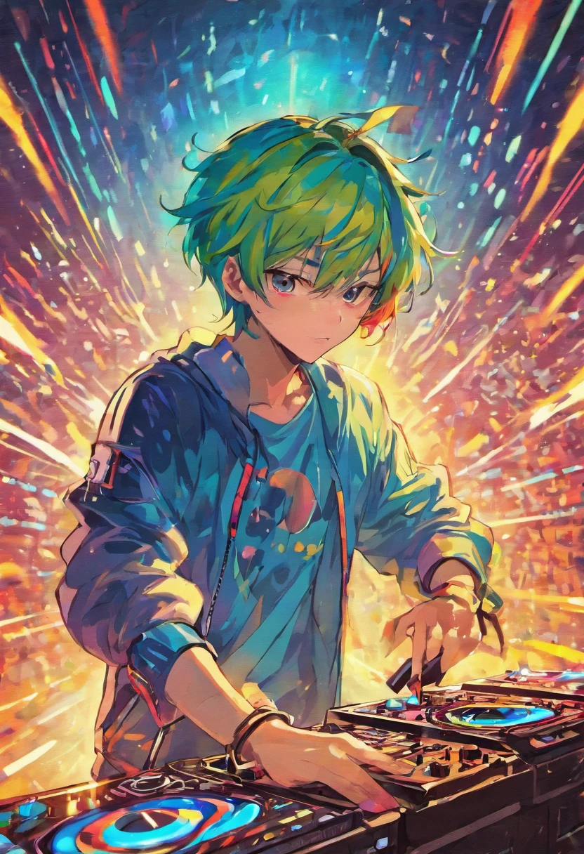 DJ technoparty Mann