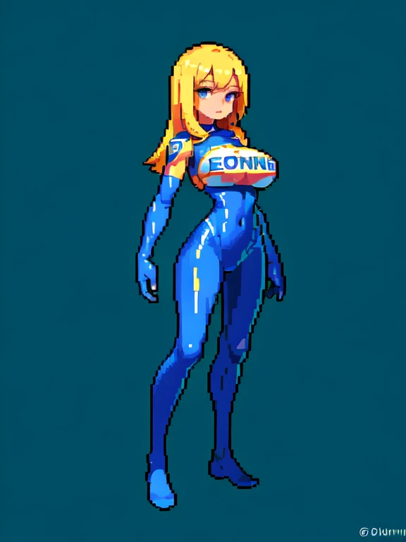 (masterpiece, top quality, best quality), pixel,pixel art,1girl,huge breast,police suit,full body,
