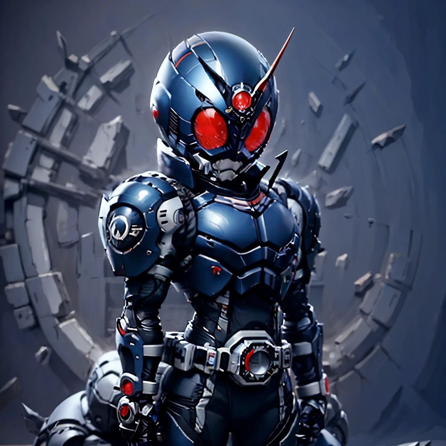 Kamen Rider, armadura preta, roupa cinzenta e preta, Techsuit, agente secreto, Roboto, sozinho
